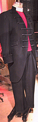 Frock suit w r. purple vest