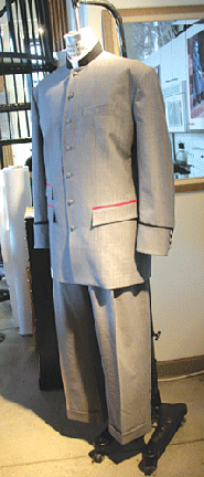 grey preaching suit